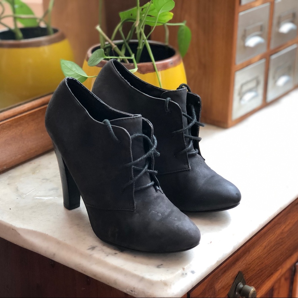 Leather ALDO Lace Up Heeled Booties
